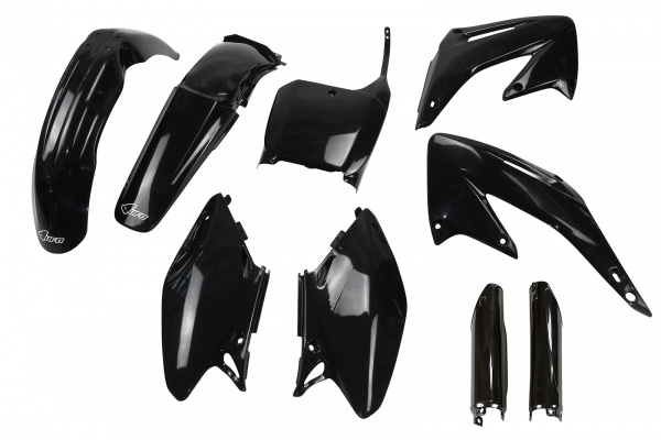 Full Plastic Kit black for Honda CR 125 R 2T (2002-03) - CR 250 R 2T (2002-03)